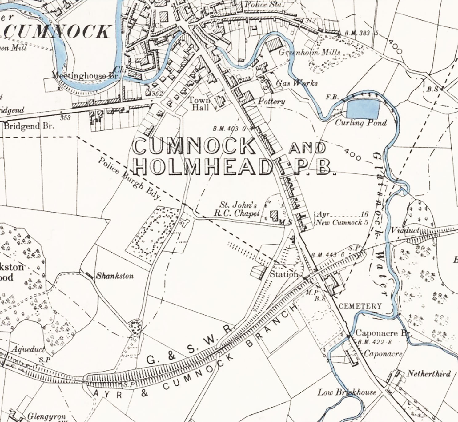 Glaisnock Street Map 1895