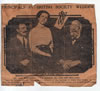 Newspaper clipping of wedding