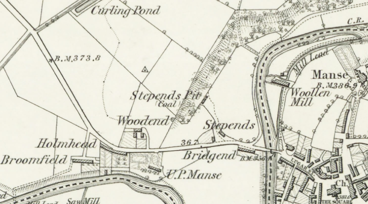 Lugar Street and Auchinleck Road map 1860