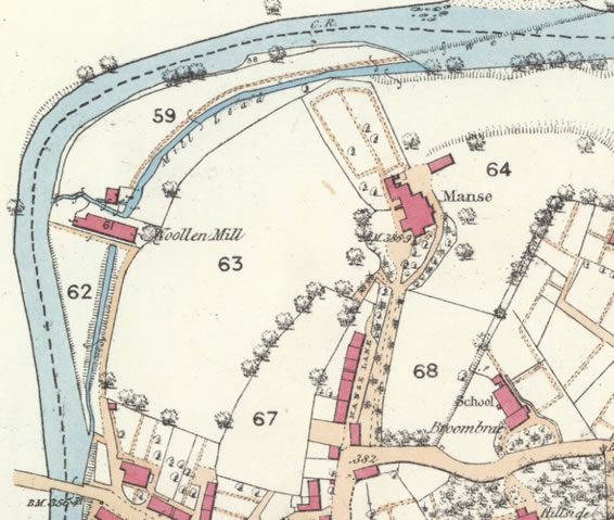 The Glebe map 1858