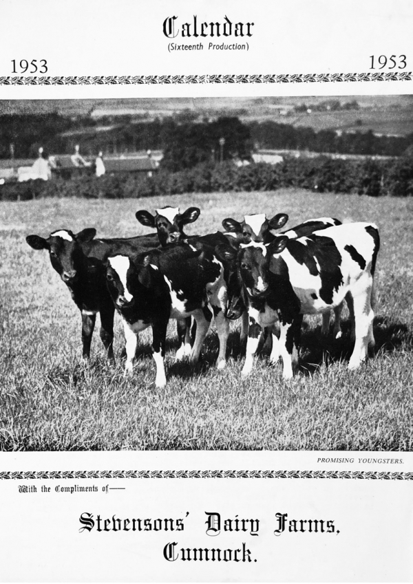 Publications Stevensons Dairy Farms calendar Cumnock History Group