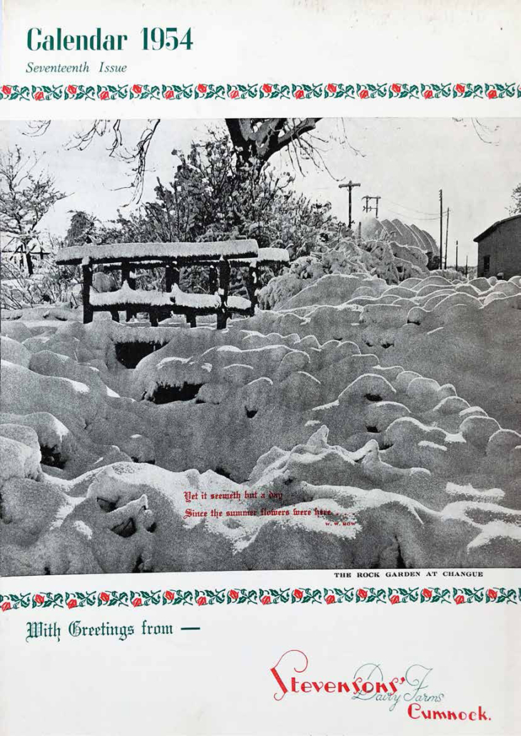 Publications Stevensons Dairy Farms calendar Cumnock History Group
