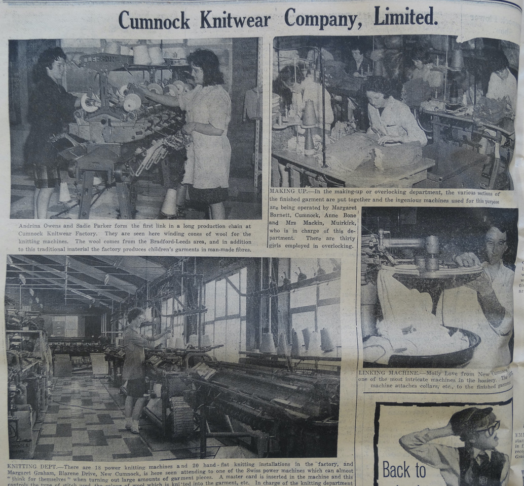 Industry – Manufacturing – Cumnock History Group